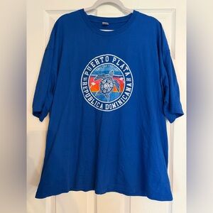 Puerto Plata Blue Graphic Tee - República Dominicana